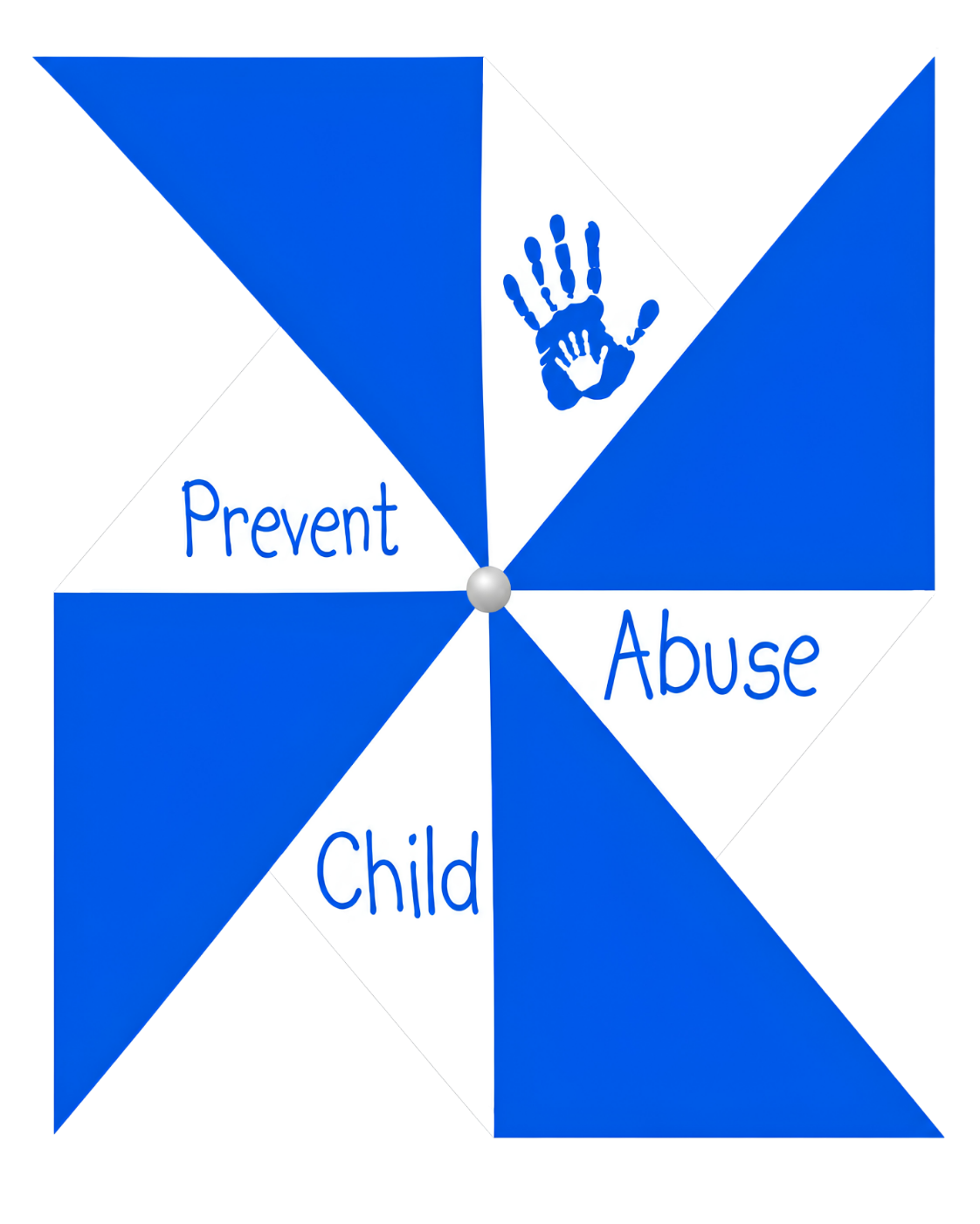 Prevent Child Abuse pinwheel awareness symbol